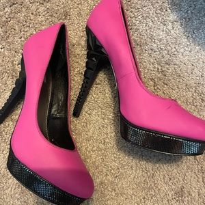 Hot pink heels